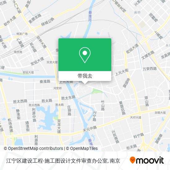 江宁区建设工程-施工图设计文件审查办公室地图