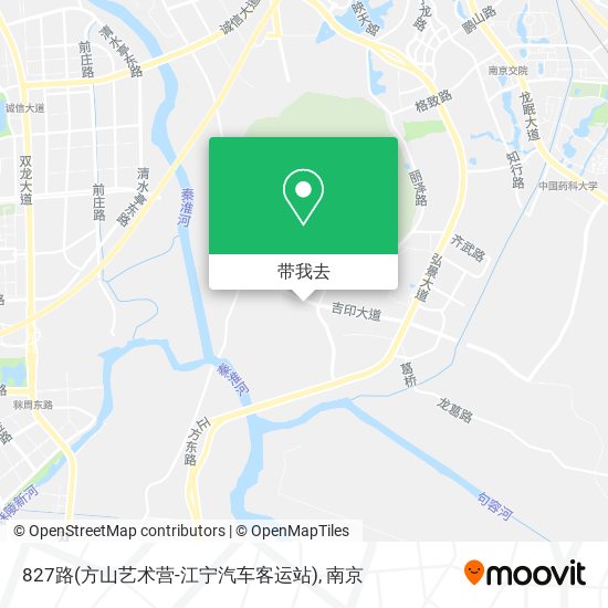 827路(方山艺术营-江宁汽车客运站)地图