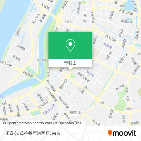 乐喜·港式茶餐厅河西店地图