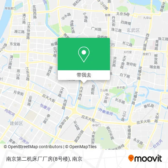 南京第二机床厂厂房(8号楼)地图