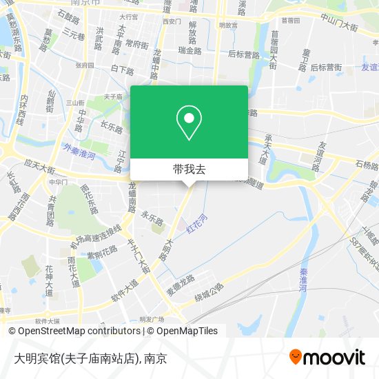 大明宾馆(夫子庙南站店)地图