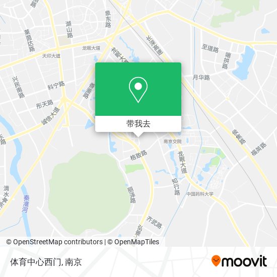 体育中心西门地图