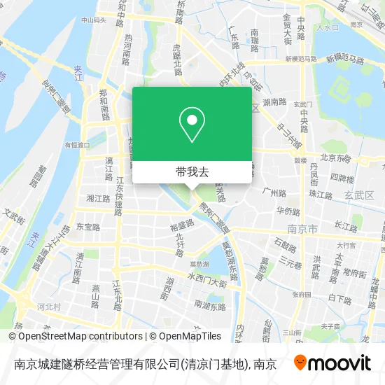 南京城建隧桥经营管理有限公司(清凉门基地)地图