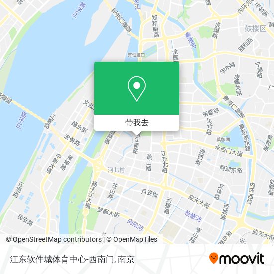 江东软件城体育中心-西南门地图