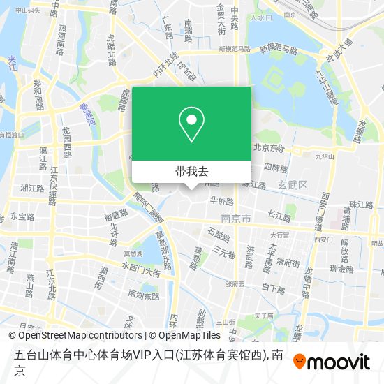五台山体育中心体育场VIP入口(江苏体育宾馆西)地图