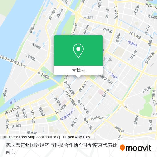 德国巴符州国际经济与科技合作协会驻华南京代表处地图