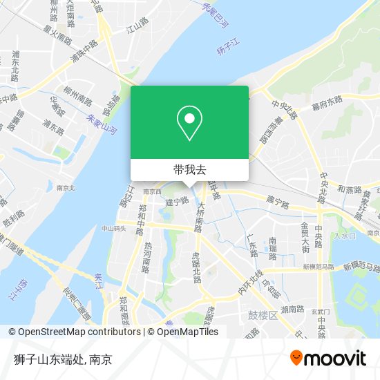 狮子山东端处地图