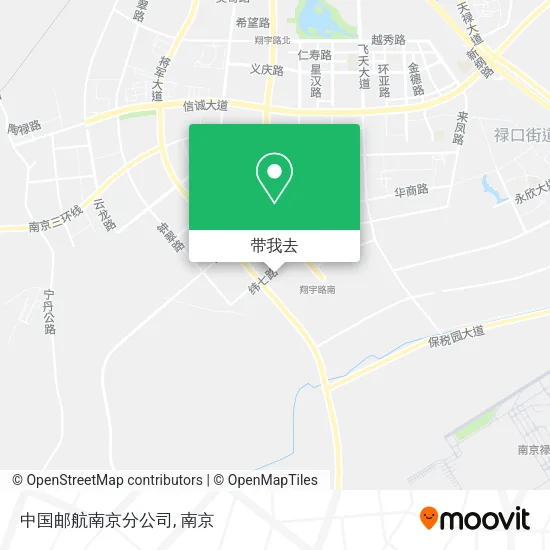 中国邮航南京分公司地图