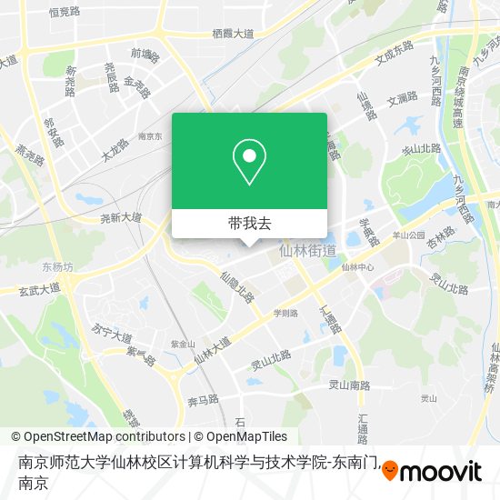 南京师范大学仙林校区计算机科学与技术学院-东南门地图