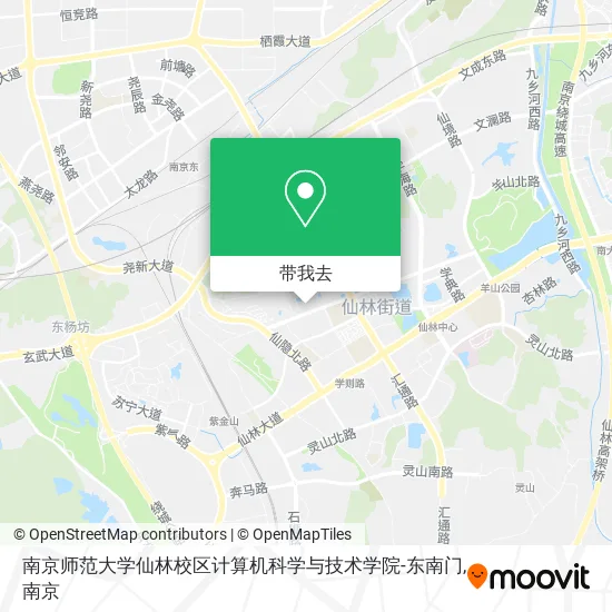 南京师范大学仙林校区计算机科学与技术学院-东南门地图