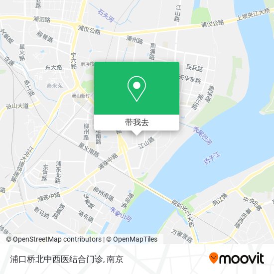 浦口桥北中西医结合门诊地图
