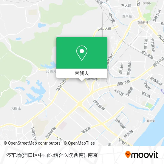 停车场(浦口区中西医结合医院西南)地图