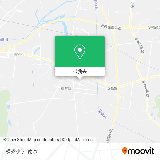 横梁小学地图