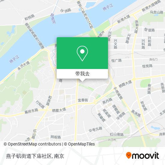 燕子矶街道下庙社区地图