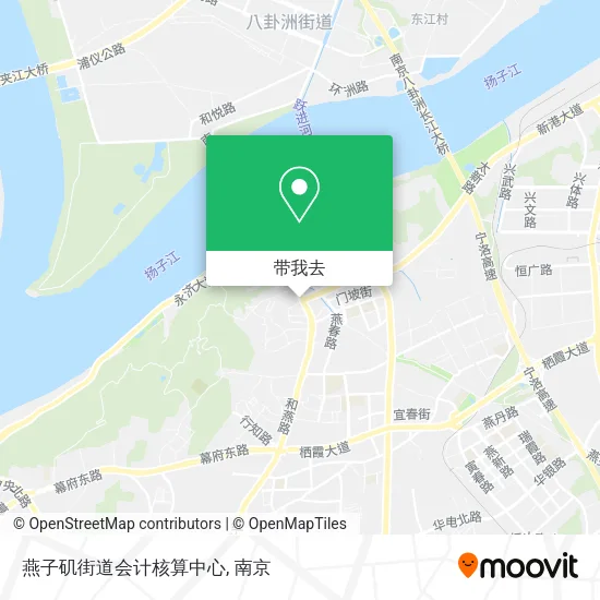燕子矶街道会计核算中心地图