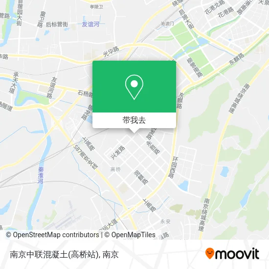南京中联混凝土(高桥站)地图