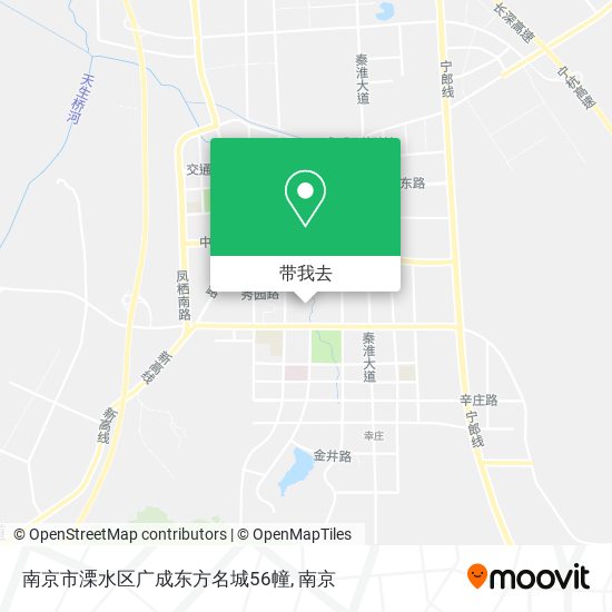南京市溧水区广成东方名城56幢地图