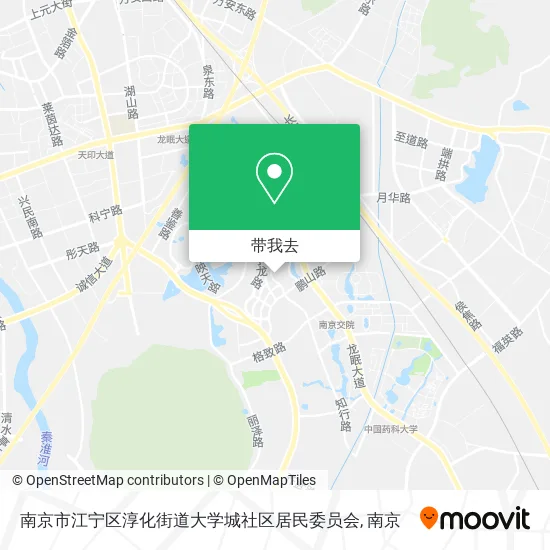 南京市江宁区淳化街道大学城社区居民委员会地图