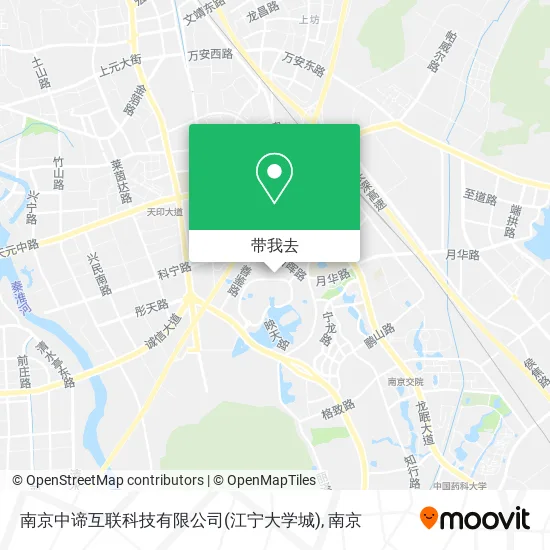 南京中谛互联科技有限公司(江宁大学城)地图