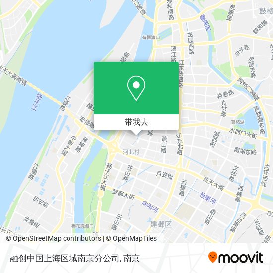 融创中国上海区域南京分公司地图