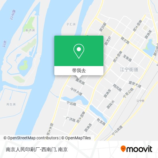 南京人民印刷厂-西南门地图