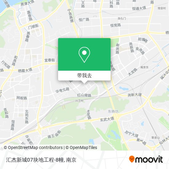 汇杰新城07块地工程-8幢地图