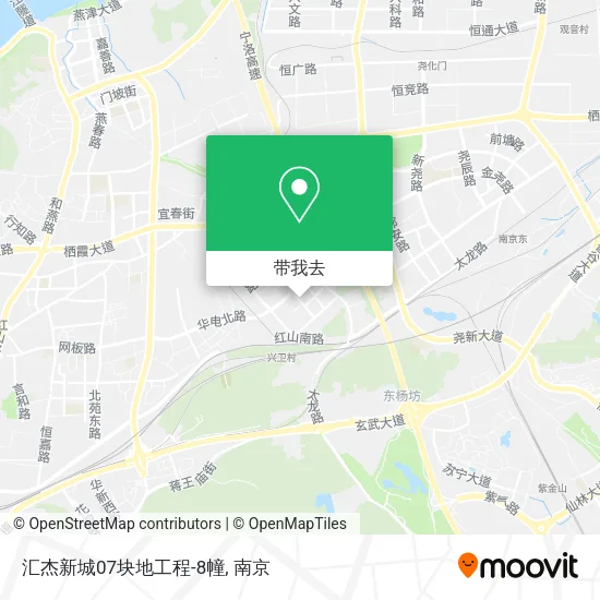 汇杰新城07块地工程-8幢地图