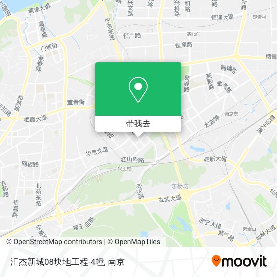 汇杰新城08块地工程-4幢地图