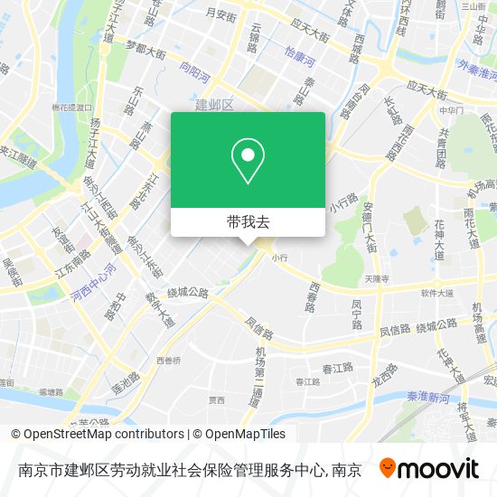 南京市建邺区劳动就业社会保险管理服务中心地图