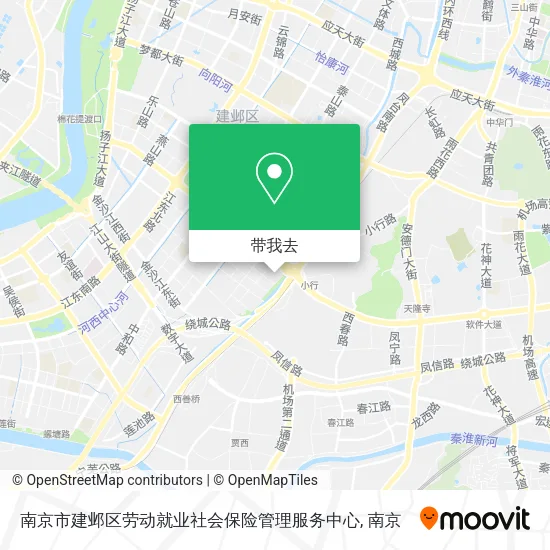 南京市建邺区劳动就业社会保险管理服务中心地图