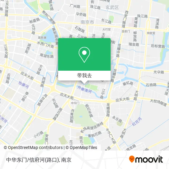 中华东门/信府河(路口)地图