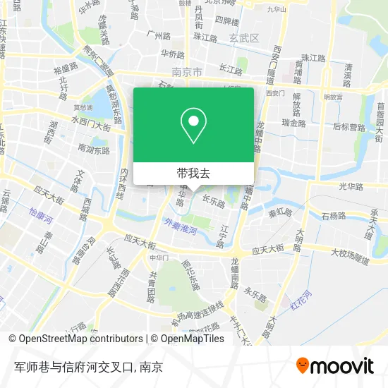 军师巷与信府河交叉口地图