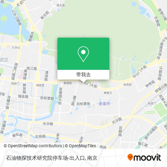 石油物探技术研究院停车场-出入口地图
