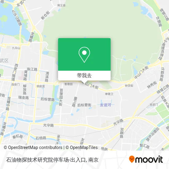 石油物探技术研究院停车场-出入口地图