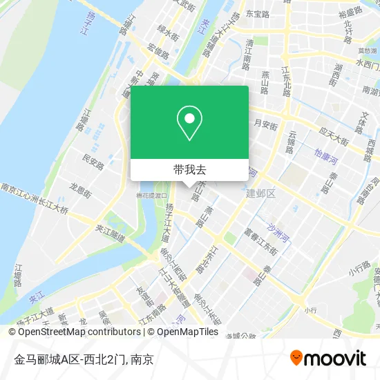金马郦城A区-西北2门地图