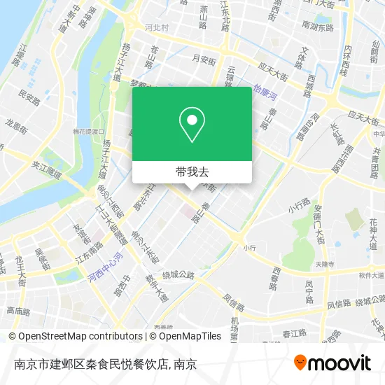 南京市建邺区秦食民悦餐饮店地图
