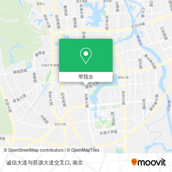诚信大道与苏源大道交叉口地图