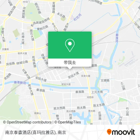 南京泰森酒店(喜玛拉雅店)地图