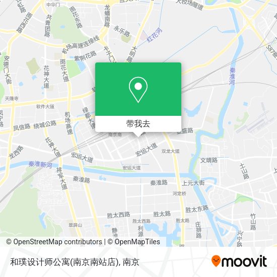 和璞设计师公寓(南京南站店)地图