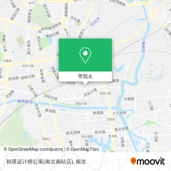 和璞设计师公寓(南京南站店)地图