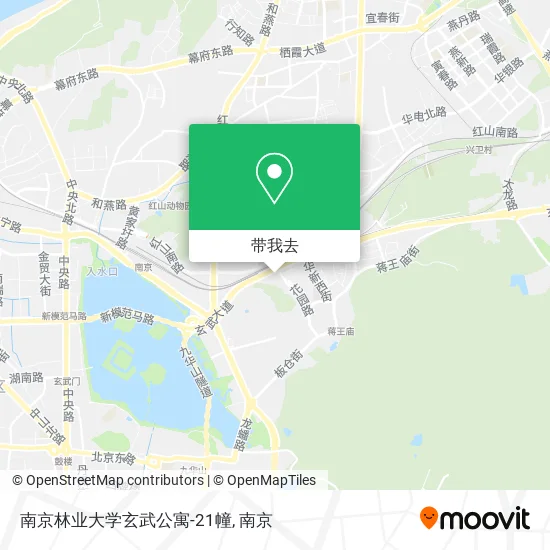 南京林业大学玄武公寓-21幢地图