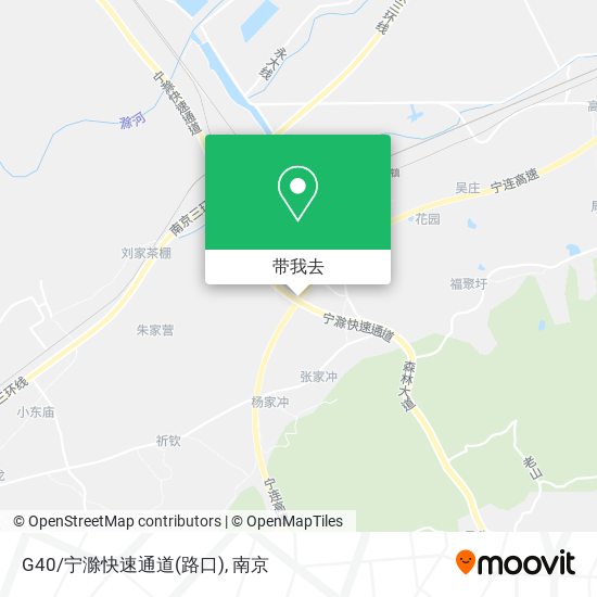 G40/宁滁快速通道(路口)地图