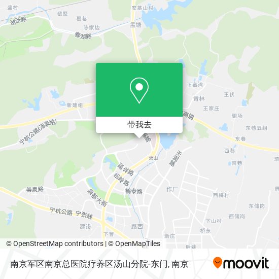 南京军区南京总医院疗养区汤山分院-东门地图