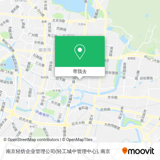南京轻纺企业管理公司(轻工城中管理中心)地图