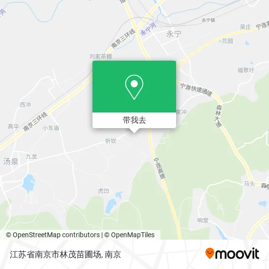 江苏省南京市林茂苗圃场地图