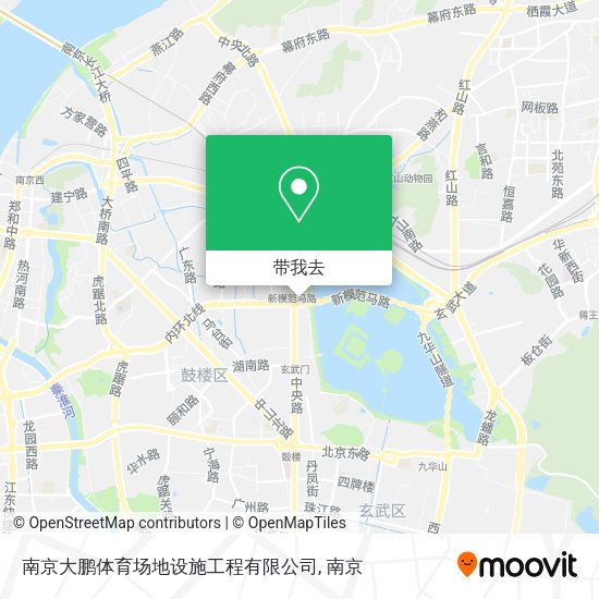 南京大鹏体育场地设施工程有限公司地图