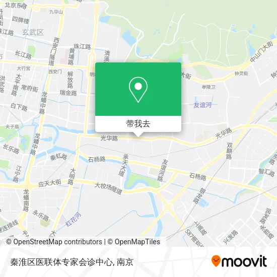 秦淮区医联体专家会诊中心地图