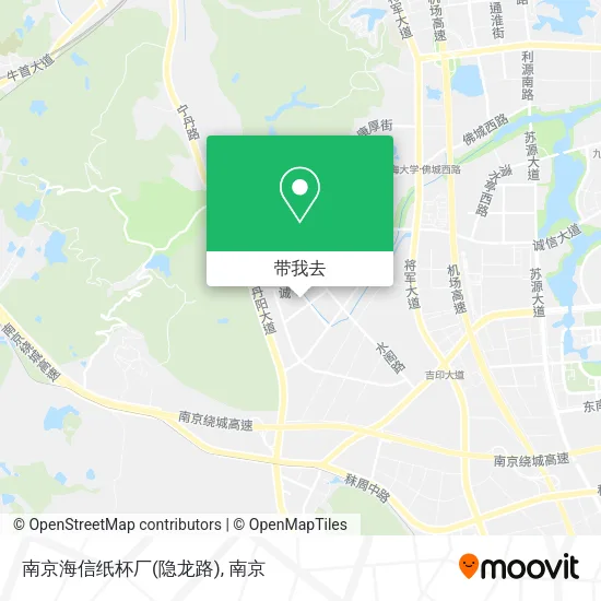 南京海信纸杯厂(隐龙路)地图