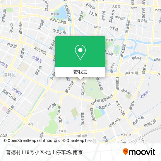 普德村118号小区-地上停车场地图