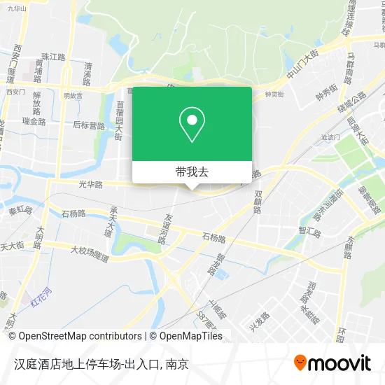 汉庭酒店地上停车场-出入口地图